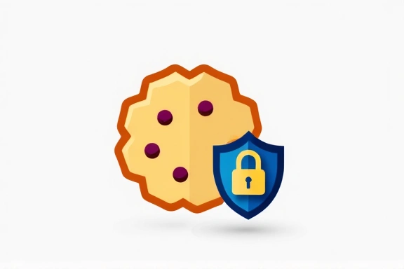 Illustrazione di un cookie digitale